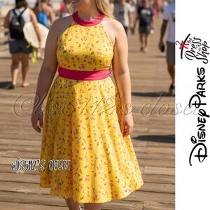 Disney Parks The Dress Shop Flamingo Halter Swing Dress 3X